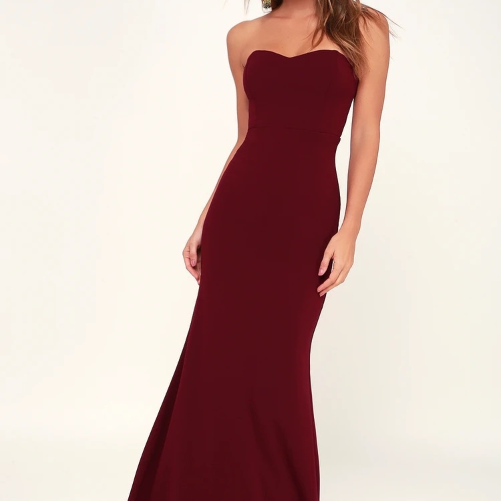 Lulus Strapless Maxi Dress